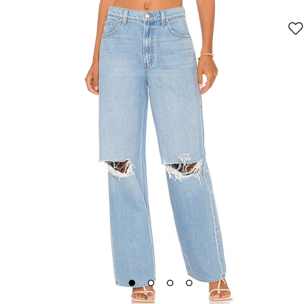 Mother SNACKS! The Fun Dip Puddle wide leg jeans